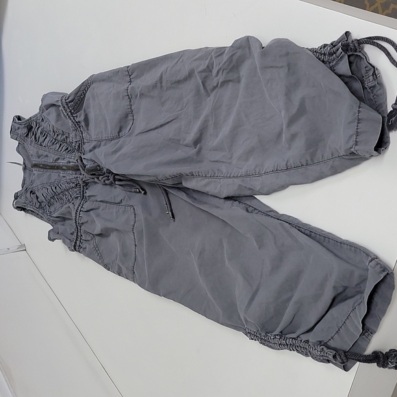 Free People Pants - Free People Utility Jumpsuit Gray Zip Fron